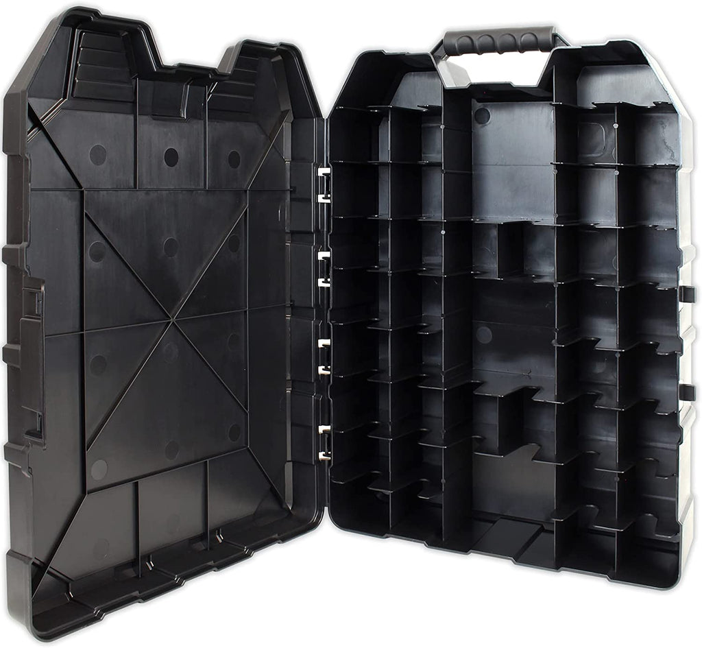 Hot Wheels 48-Car Storage Case – Durable Plastic Carrying Case with Handle for Die-Cast Toy Cars, Fits 1:64 Scale Vehicles, Organizer for Kids Travel & Display