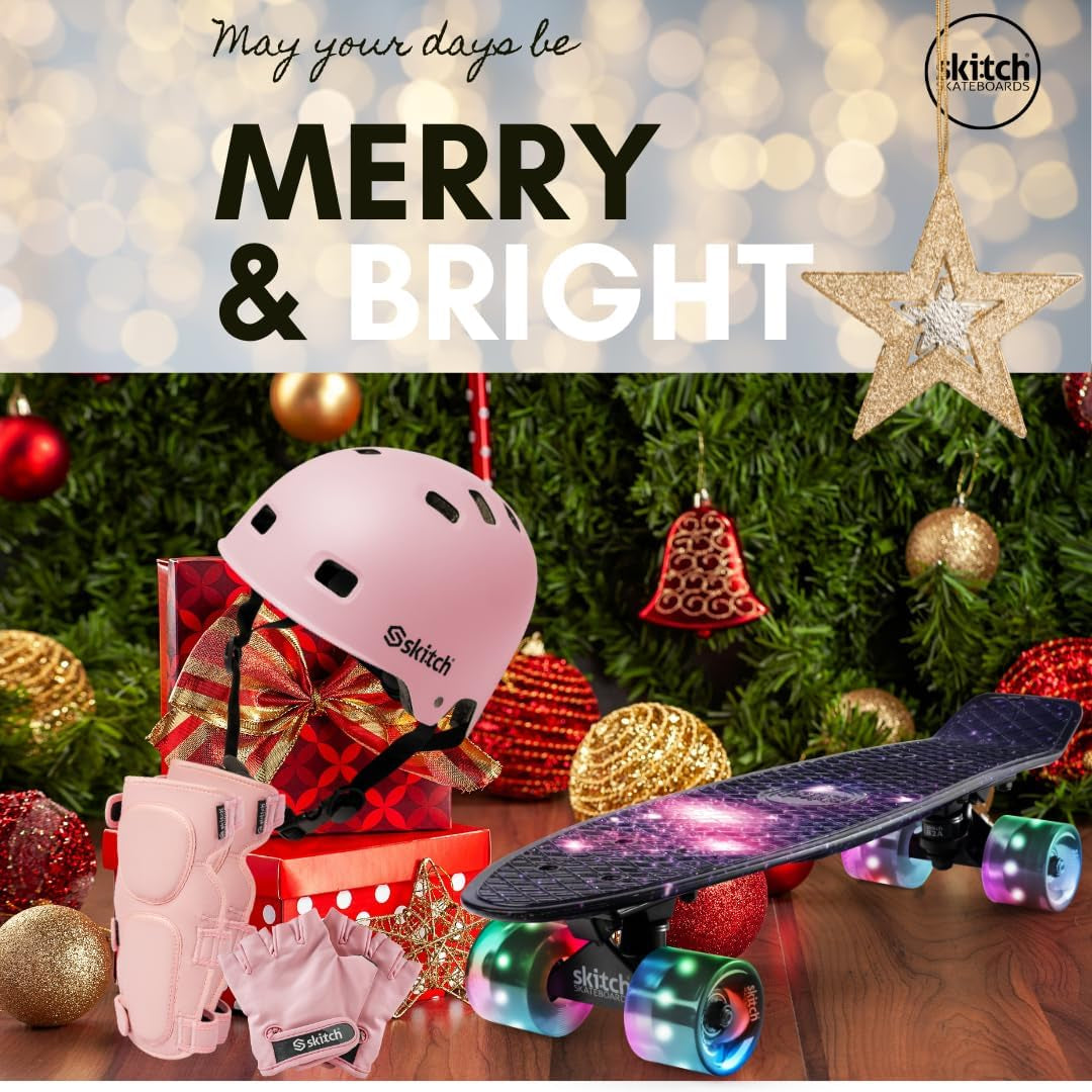 Skateboards for Kids, Teens and Adults | Premium Skateboard Gift Set for Beginners and Pros Complete with Mini Cruiser Board + Skateboard Backpack + Video Course + Speed Control + Skate Tool